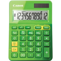  Canon LS-123KM Desktop Calculator 12 Digit Green 
