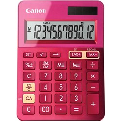  Canon LS-123KM Desktop Calculator 12 Digit Pink 