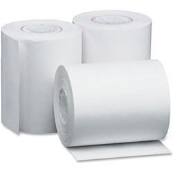  Marbig Cash Register Rolls 76mm x 76mm x 11.5mm 2 Ply Pack Of 4 