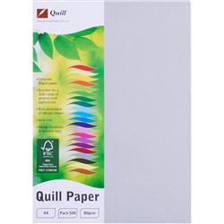  Quill Colour Copy Paper A4 80gsm Grey Ream of 500 