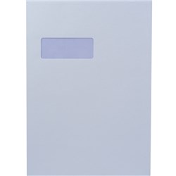  Cumberland Window Face Booklet Envelope C4 Strip Seal Secretive White Box Of 250 