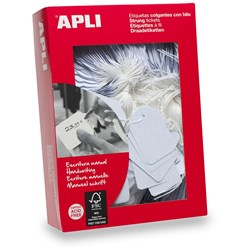  Apli 389 Handwriting Strung Tickets 18 x 29mm White Box Of 1000 
