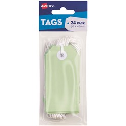  Avery Tag-It Durable Tabs Shipping Tag Size 3 Pastel Green Pack Of 24 