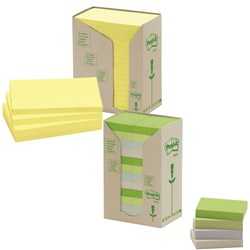 POST-IT 654-RTY NOTES TOWERS Recycled Yellow 73X73mm