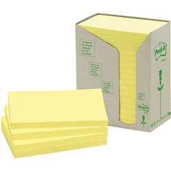 POST-IT 655-RTY NOTES TOWERS Recycled Yellow 73X123mm