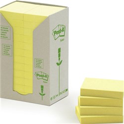 POST-IT 653-RTY NOTES TOWERS Recycled Yellow 35X48mm