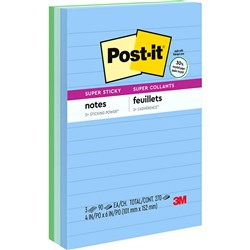 POST-IT 660-3SST NOTES Super Sticky Tropic 98x149mm