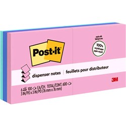 Post-It R330-RP-6AP Pop Up Recycled Notes 76mmx76mm Sweet Sprinkles Pack of 6 