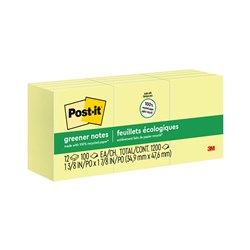  Post-It 655 Notes Original 76x127mm Yellow Pad 100 Sheets 