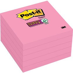 POST-IT 654-5SSNP Neon Pink Super Sticky Pack - 76mmx76mm