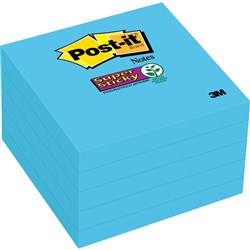POST-IT 654-8SSBE ELECTRC BLUE Super Sticky Pack - 76mmx76mm