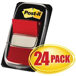 POST-IT  680-1-24CP FLAGS Cabinet Pack Red 25x43mm