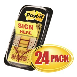 POST-IT  680-9-24CP FLAGS Cabinet Pack Sign Here 25x43mm