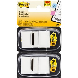  Post-It 680-WE2 Flags Twin Pack 25x43mm White Pack of 2 