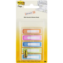 (THM-70005255255) - Post-It -684-SH Flag Arrows Prioritization 12x45mm Blank Assorted Pack