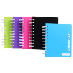 MARBIG COLOURHIDE NOTEBOOKS 140x110mm 400Pg SB