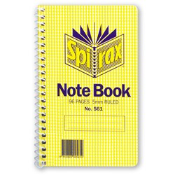  Spirax 561 Pocket Notebook 147 x 87mm Ruled 96 Page Side Opening 