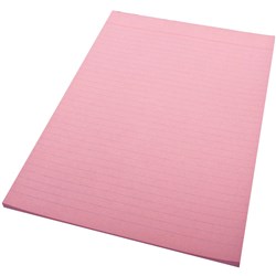  Quill Ruled Colour Bond Pad A4 70 Leaf Pink 0 