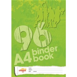 OFFICE CHOICE BINDER BOOK A4 96pg 7 Hole