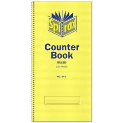  Spirax 543 Counter Book 297 x 135mm 120 Page Side Opening 0 