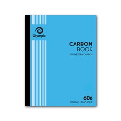 OLYMPIC RULED CARBON BOOKS 606 Dup 100Leaf 250x200mm