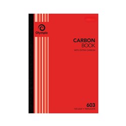 OLYMPIC RULED CARBON BOOKS 603 Trip 100Leaf A4 210x297mm