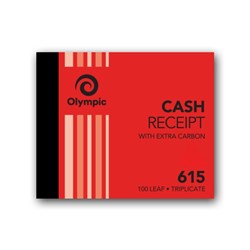 OLYMPIC CARBON RECEIPT BOOK Cash 615 Trip 100Leaf 100x125