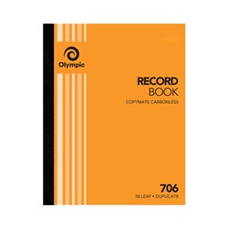 (SPP-142791) - OLYMPIC CARBONLESS RECORD BOOK - 70