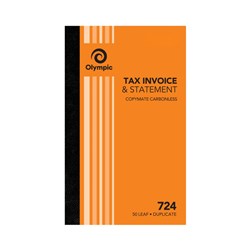 (SPP-142800) - OLYMPIC C/LESS INV/STMNT BOOK - 724