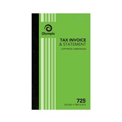 (SPP-142801) - OLYMPIC C/LESS INV/STMNT BOOK - 725