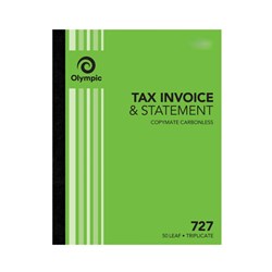 (SPP-140875) - OLYMPIC C/LESS INV/STMNT BOOK - 727