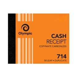 (SPP-142812) - OLYMPIC CARBON-LESS  RECEIPT BOOK -
