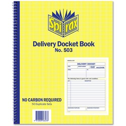 SPIRAX 503 DELIVERY BOOK Quarto