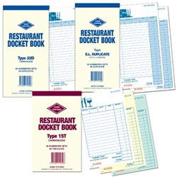 ZIONS CBD DOCKET BOOKS Dup C/Less 25 Sets170X100mm