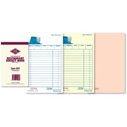  Zions CBT Docket Book Triplicate Carbonless 170x100mm 25 Sets 