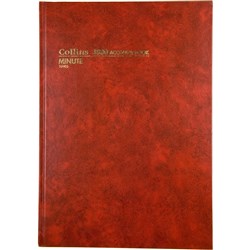  Collins Account 3880 Series A4 Minute Paged Red 0 