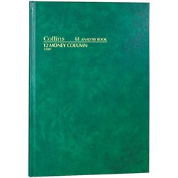  Collins Analysis 61 Series A4 12 Money Column Green 0 