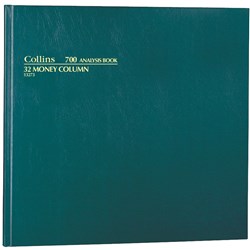  Collins Analysis 700 Series 297x315mm 32 Money Column Green 