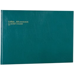  Collins Analysis 800 Series A3 24 Money Column Green 0 