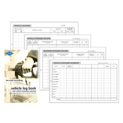  Zions VLER Pocket Vehicle Log Book & Expenses 180x110mm 64 Page 