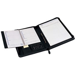  Debden Portfolio Plus (with an A5 Week to View Associate Diary) Black 