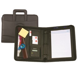  Rexel Professional Compendium Drop Handle Attache Case Black 