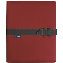 COLLINS CONFERENCE PORTFOLIO Strap, Red/Black