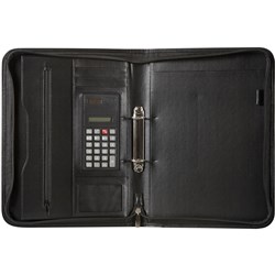  Spirax Zippered Compendium A4 2 Ring Black 0 