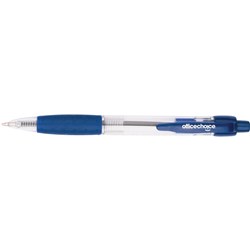 OFFICE CHOICE BALLPOINT PEN Retractable Medium Blue - BX12