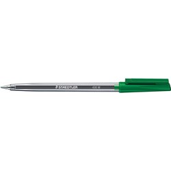  Staedtler 430 Stick Ballpoint Pen Medium 1mm Green 