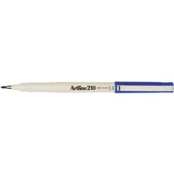  Artline 210 Fineliner Pen Medium 0.6mm Blue 0 