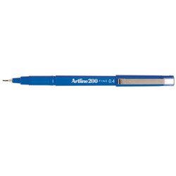  Artline 200 Fineliner Pen Fine 0.4mm Blue 0 
