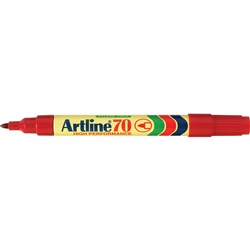  Artline 70 Permanent Marker Bullet 1.5mm Red 0 
