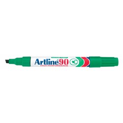  Artline 90 Permanent Marker Chisel 2-5mm Green 0 